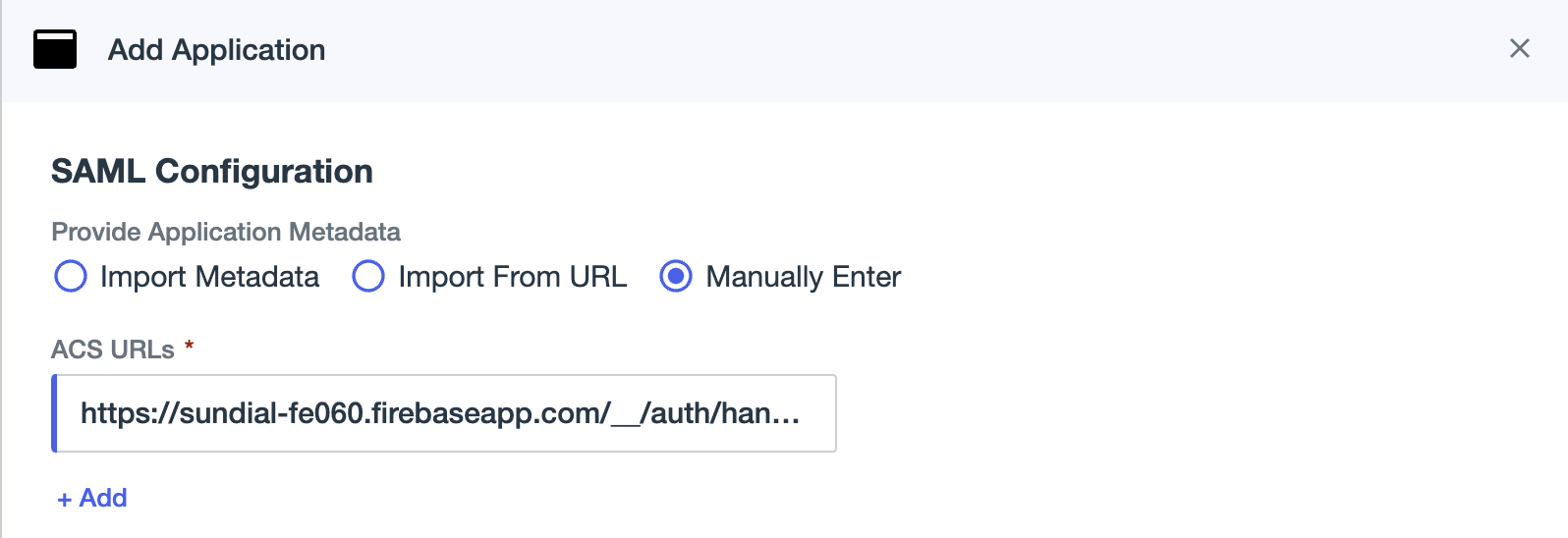 PingOne manual SAML configuration